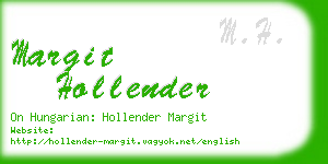 margit hollender business card